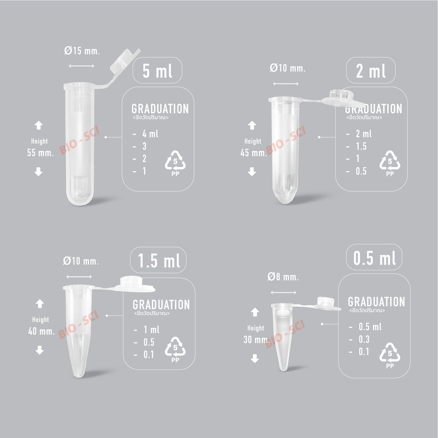 Microtubes / Microcentrifuge Tubes