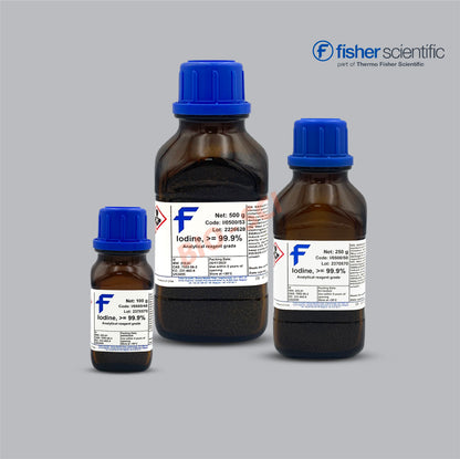 Iodine, >= 99.9% , Certified AR for Analysis (Analytical reagent grade)