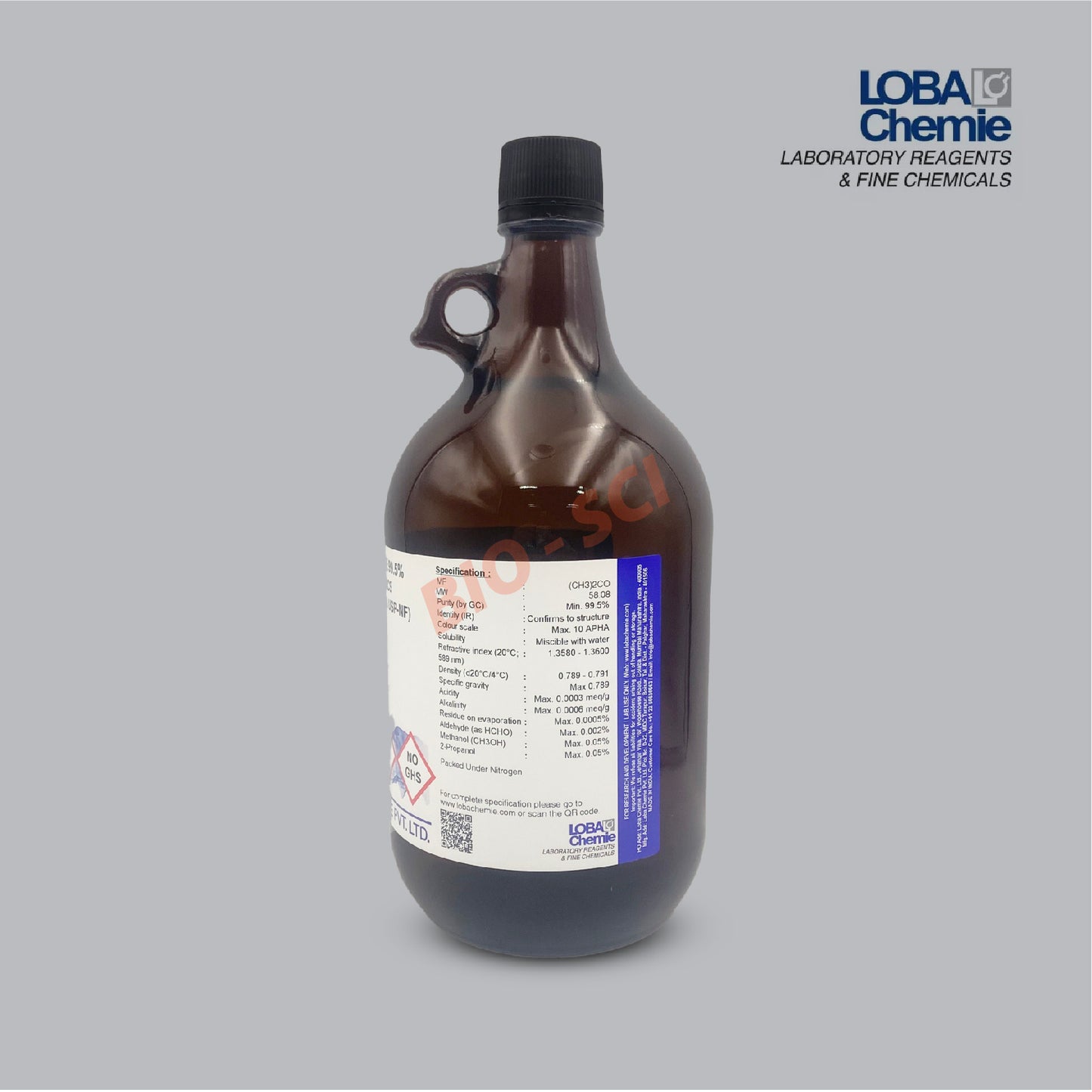 Acetone 99.5% AR / ACS (LOBA Chemie)