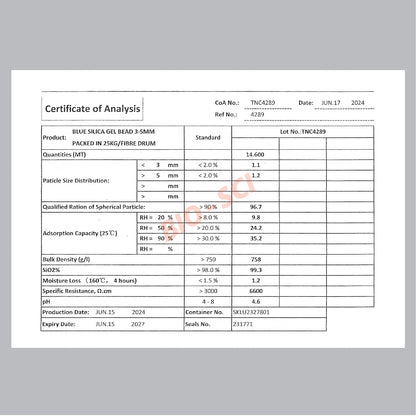 Silica Gel (Bucket) , 25 KG.