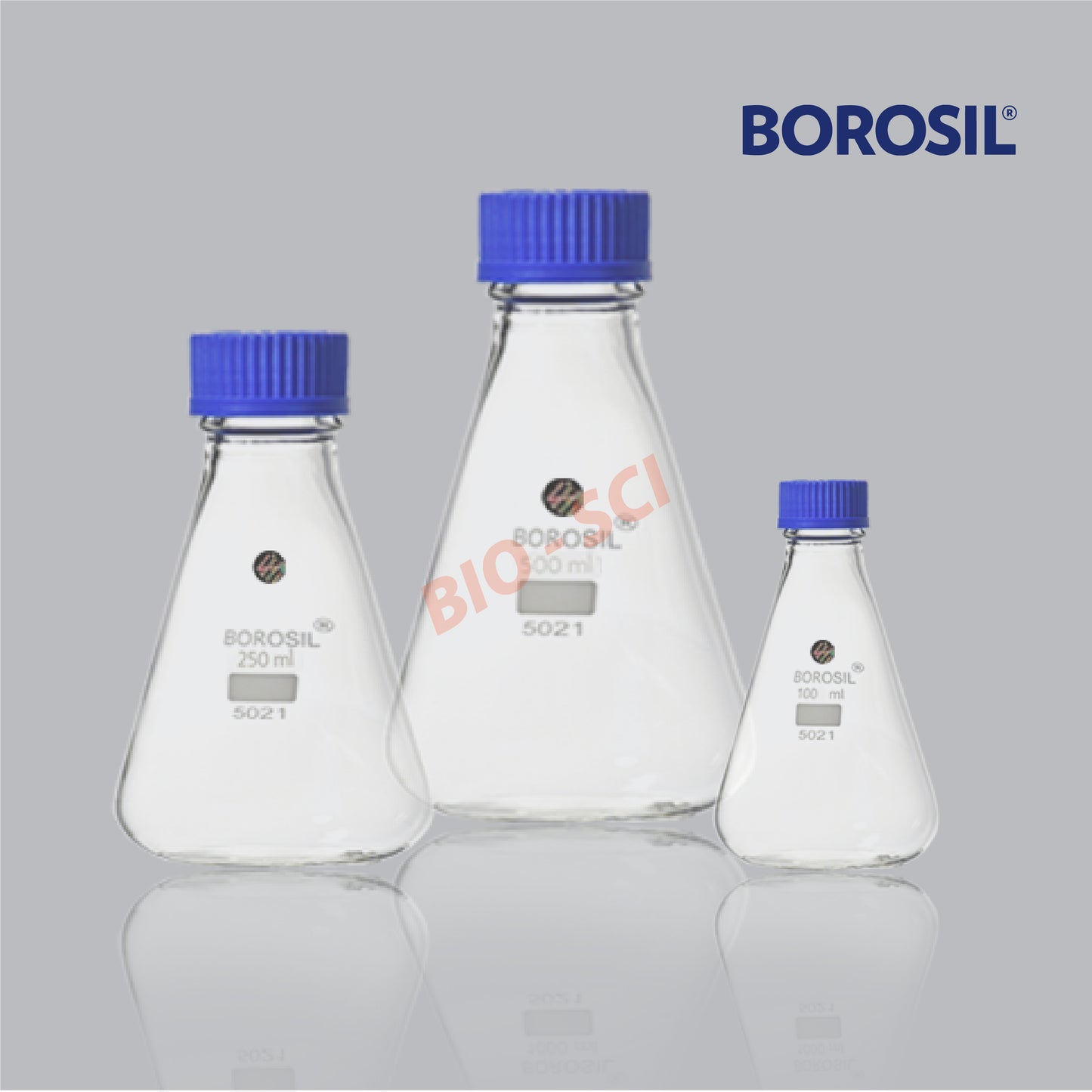 Erlemeyer Flask with Screw Cap ( Borosil® )