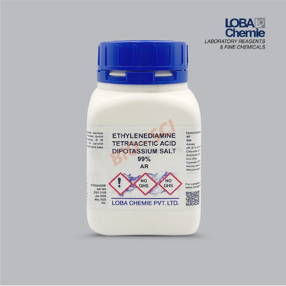 Ethylenediamine Tetraacetic Acid Dipotassium Salt, AR (LOBA Chemie ...