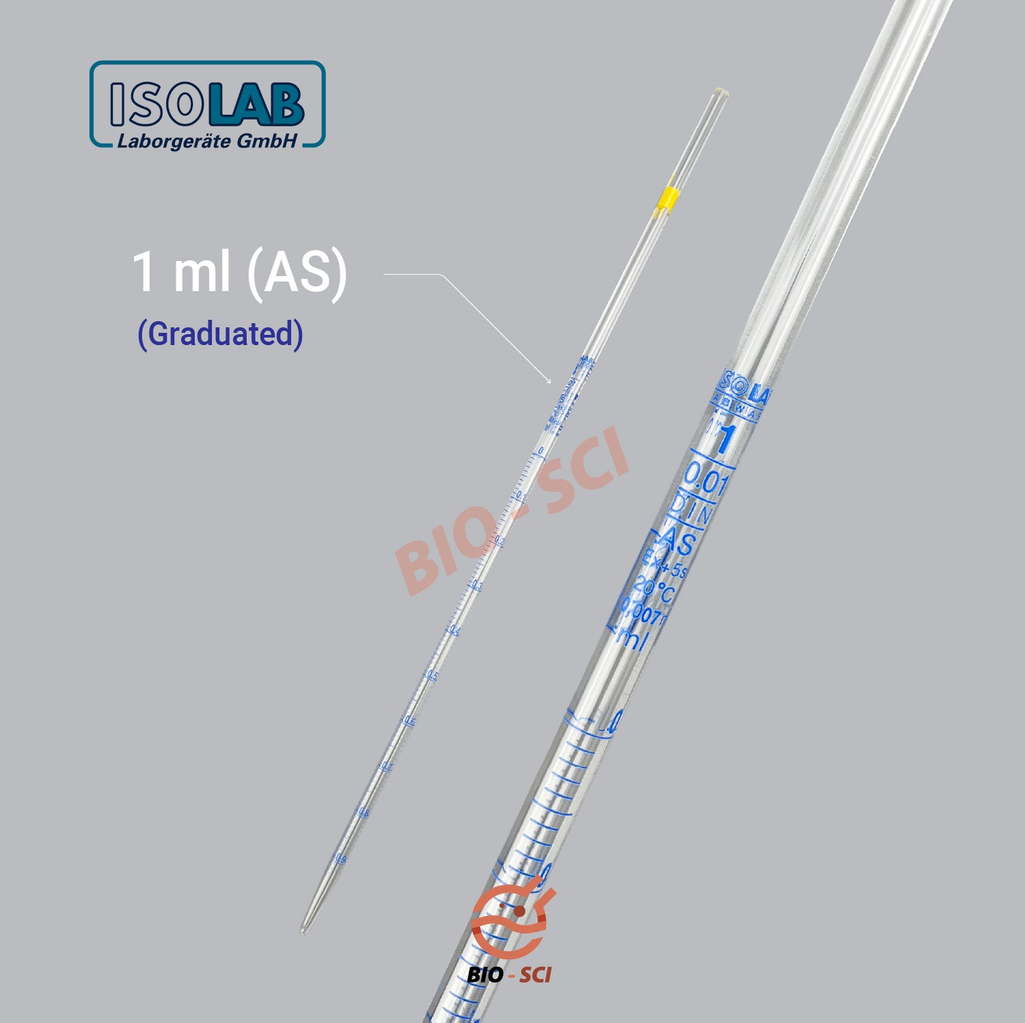 Measuring Pippette Volumetric/Graduated (ISOLAB)