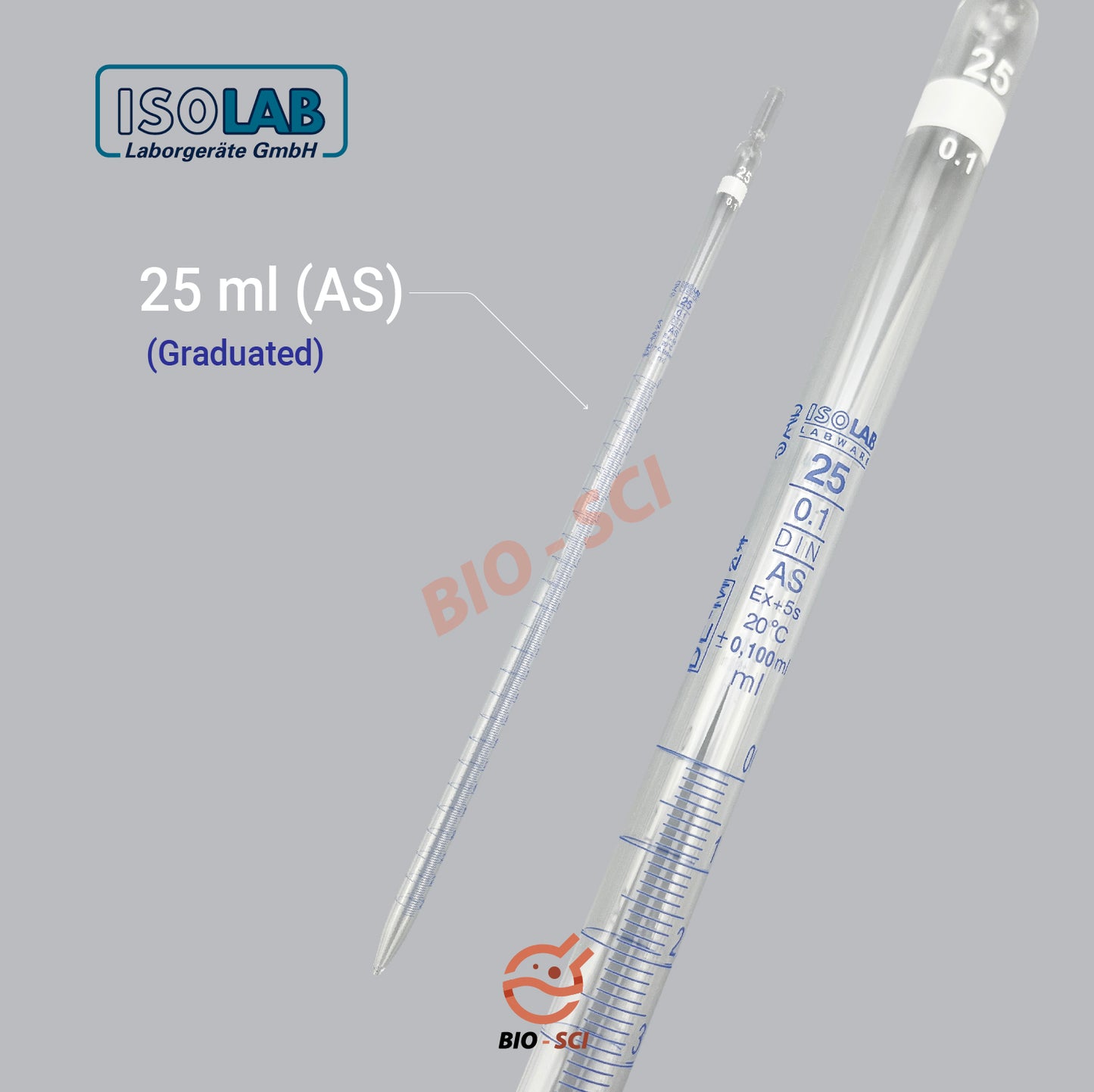 Measuring Pippette Volumetric/Graduated (ISOLAB)