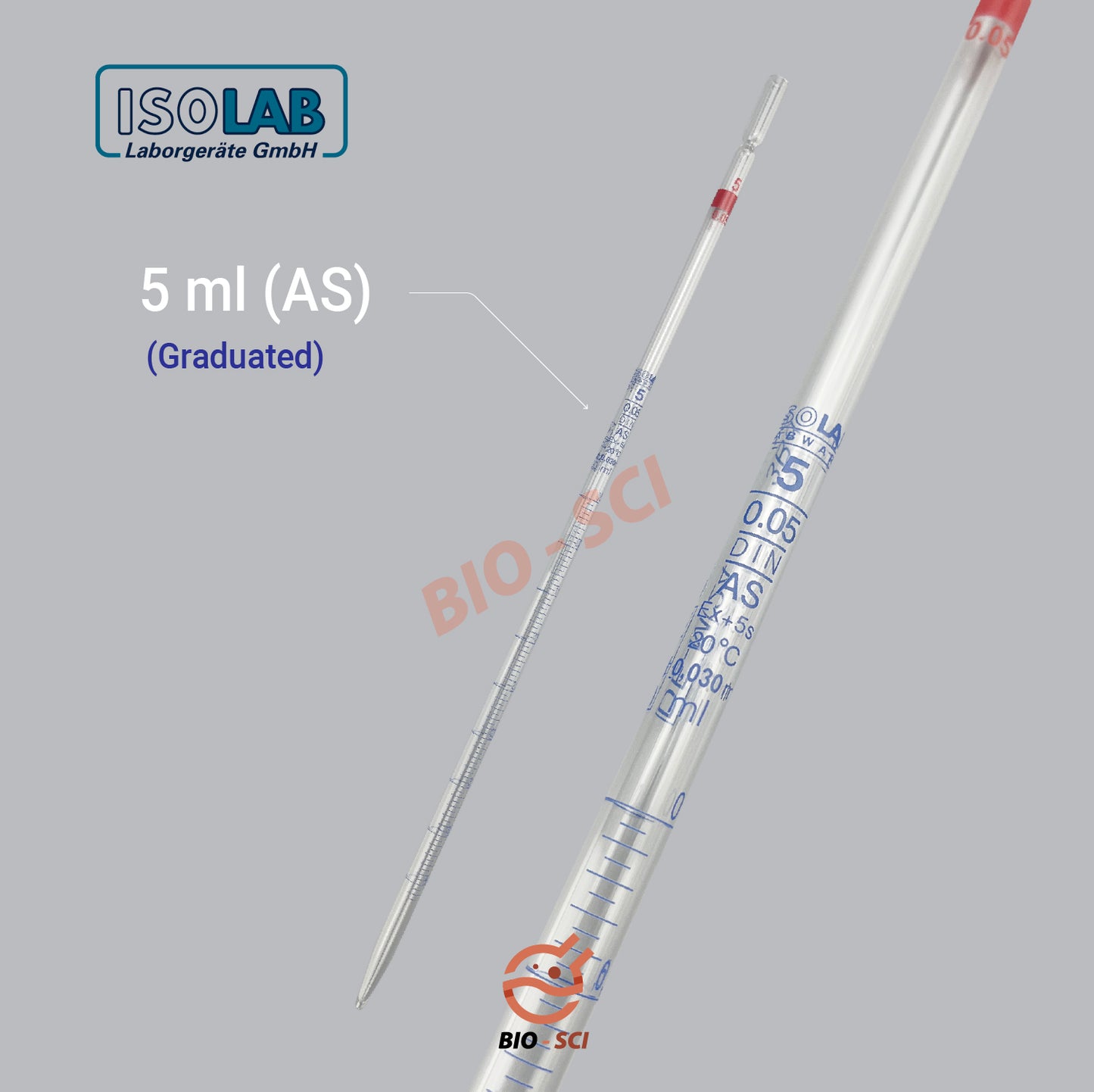 Measuring Pippette Volumetric/Graduated (ISOLAB)