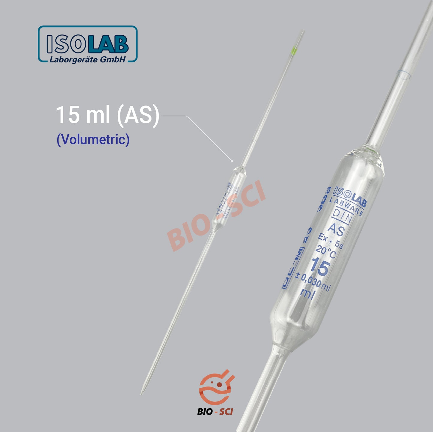 Measuring Pippette Volumetric/Graduated (ISOLAB)
