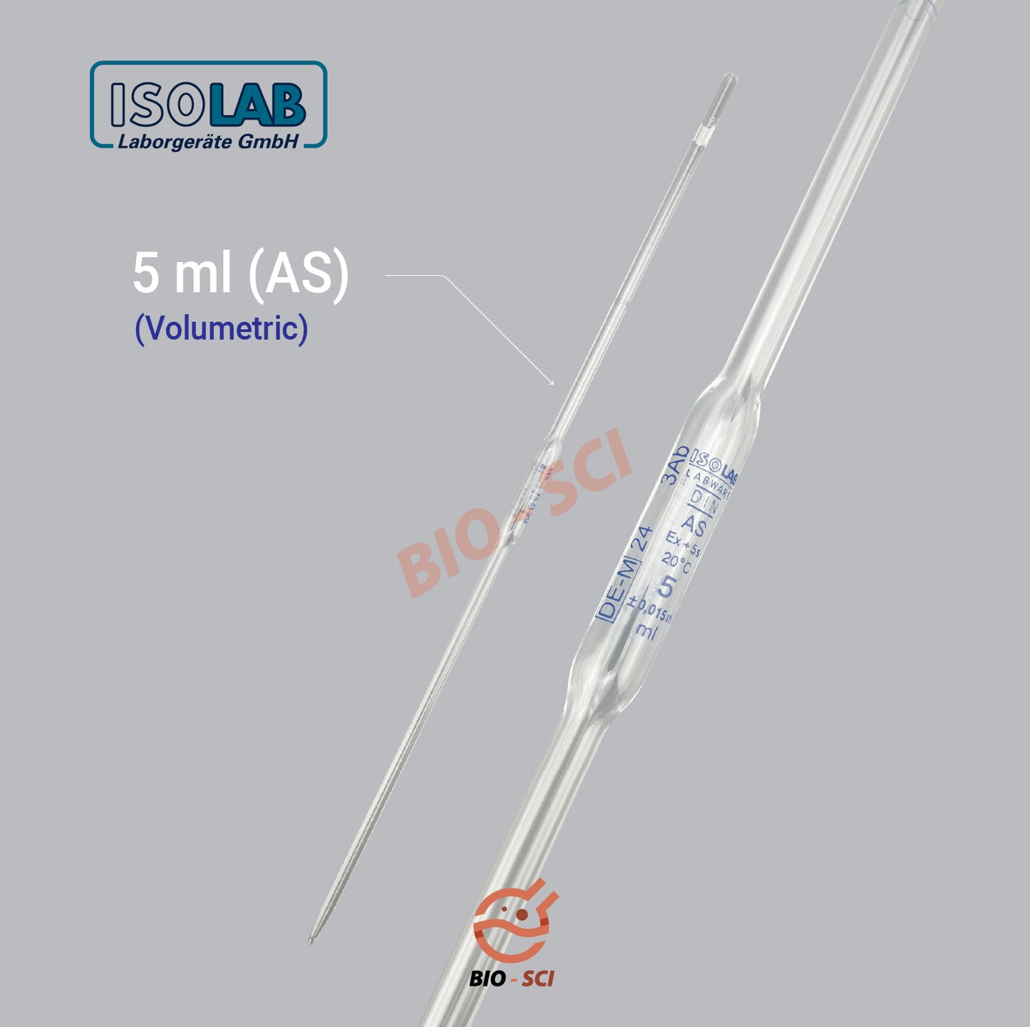 Measuring Pippette Volumetric/Graduated (ISOLAB)