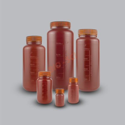 Wide Mouth Bottle (HDPE, Amber)