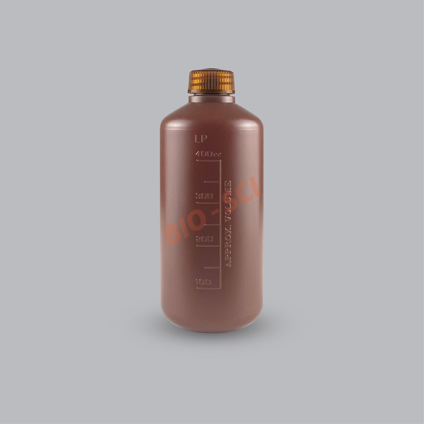 Narrow Mouth Bottle (HDPE, Amber)