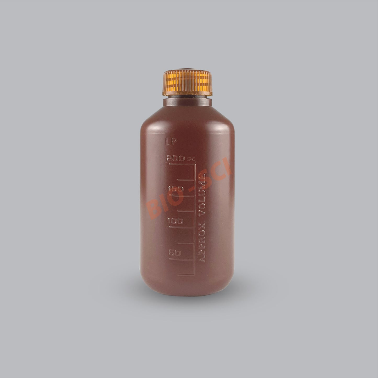 Narrow Mouth Bottle (HDPE, Amber)