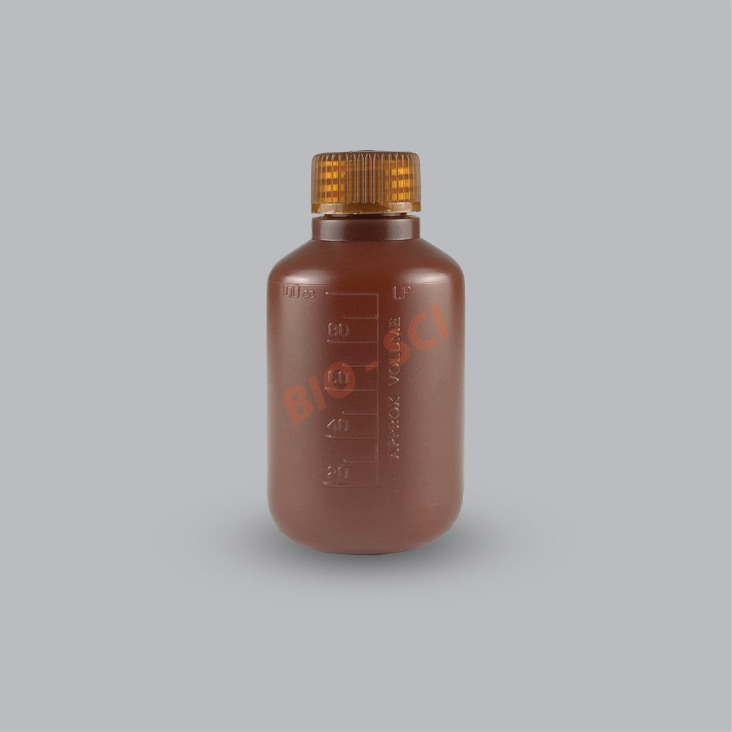 Narrow Mouth Bottle (HDPE, Amber)