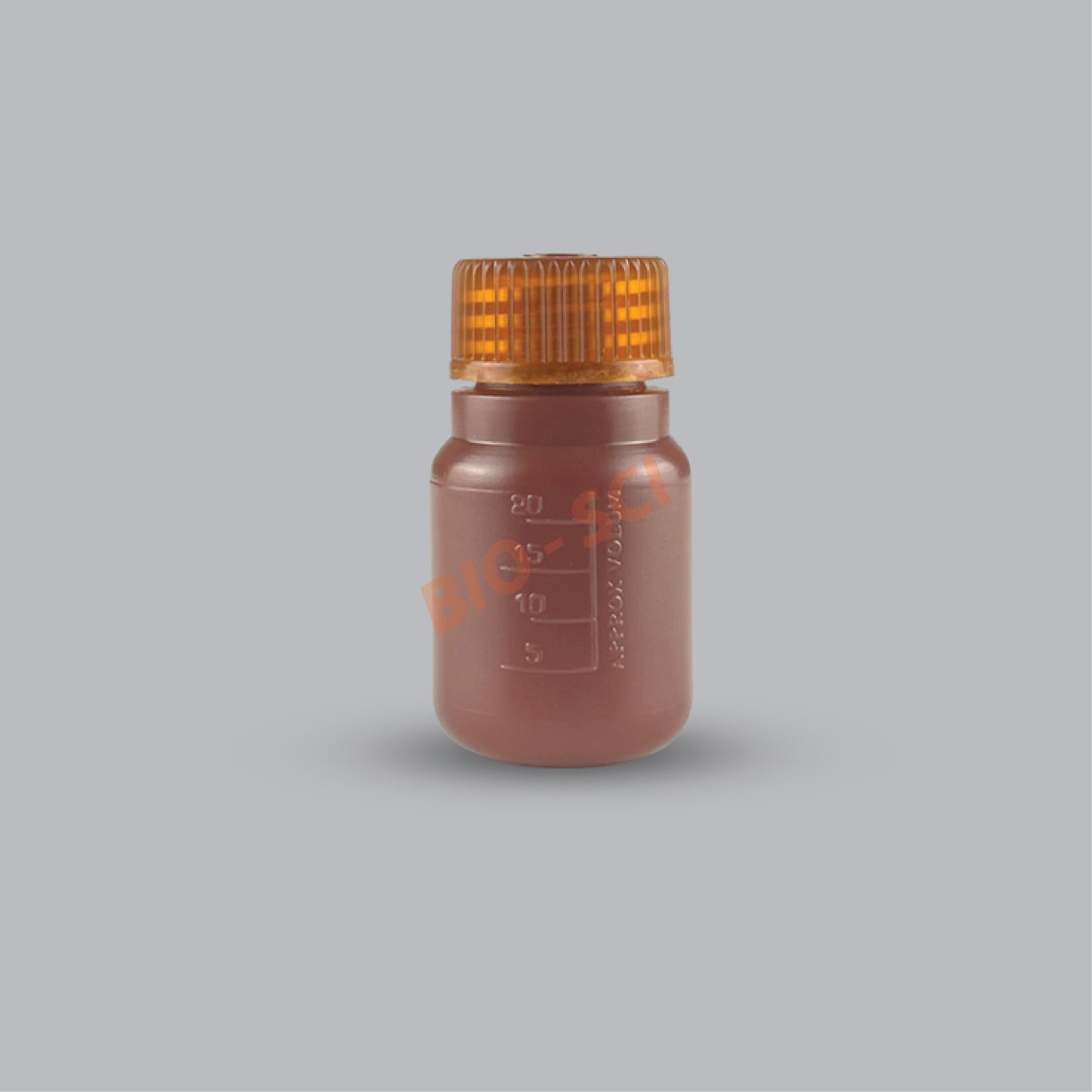 Narrow Mouth Bottle (HDPE, Amber)